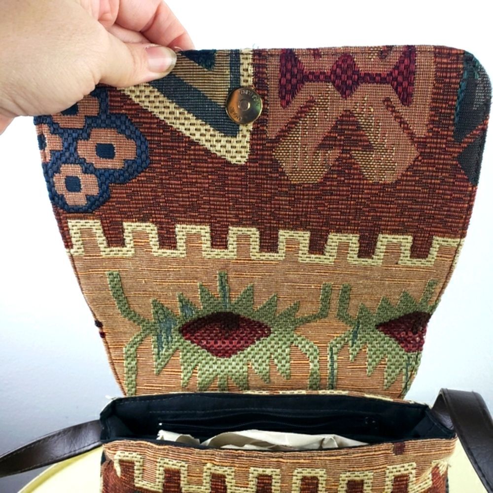 Women's Vintage Arizona Geo Aztec Threaded Nine West.Crossbody - Picture 3 of 16